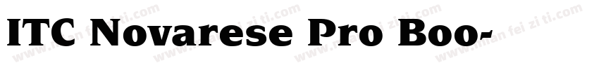 ITC Novarese Pro Boo字体转换